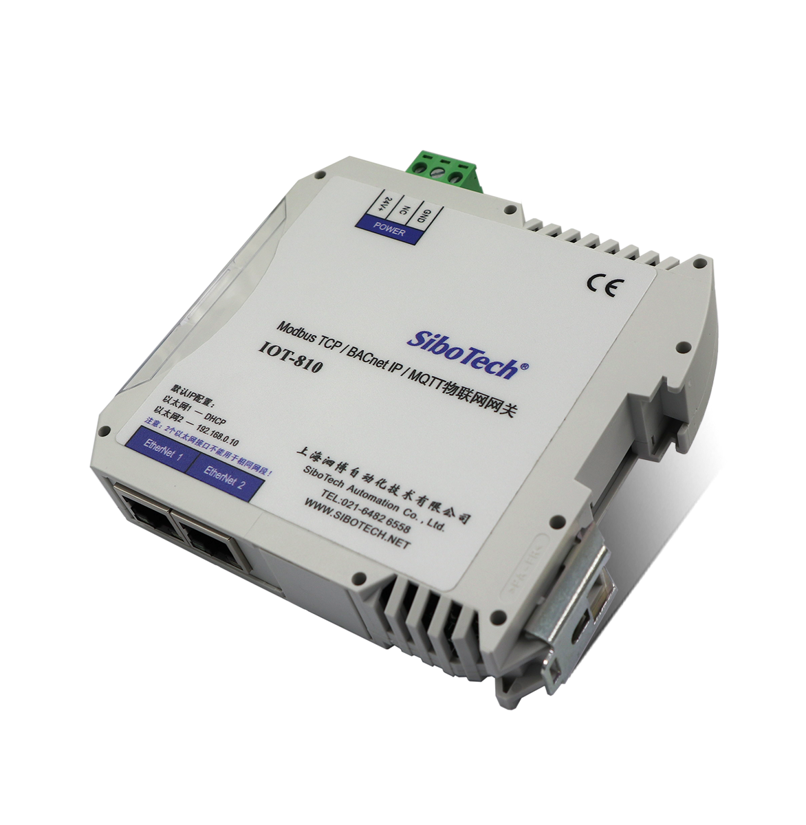 Modbus TCP / BACnet IP / MQTT物聯網網關 IOT-810